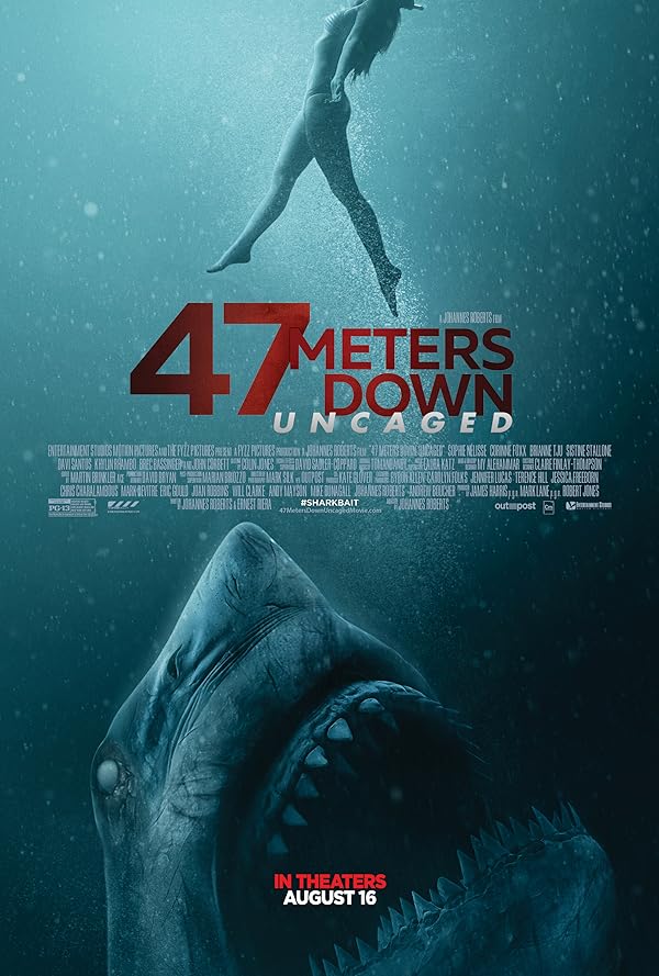 (2019) 47 Meters Down : Uncaged | چهل و هفت متر پایین : خارج از قفس